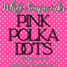 Load image into Gallery viewer, Pink Polka Dots Car Freshener
