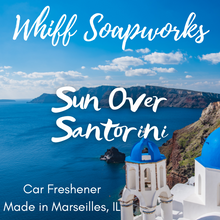 Load image into Gallery viewer, Sun Over Santorini Car Freshener

